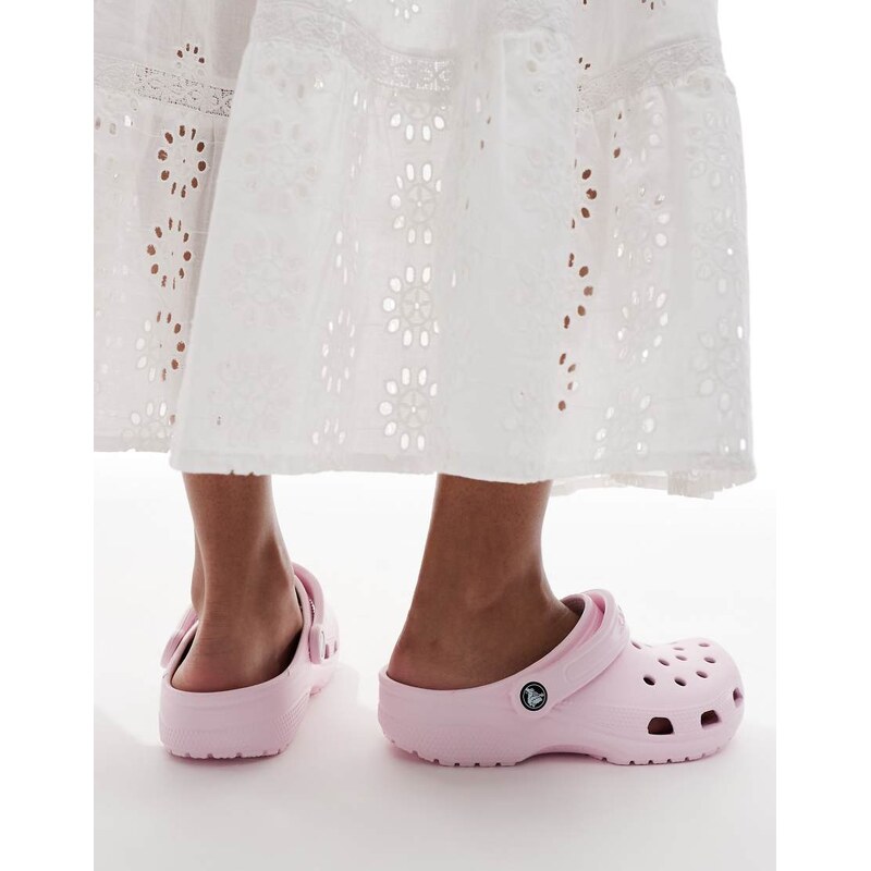 Crocs Classic Clogs in pink milk