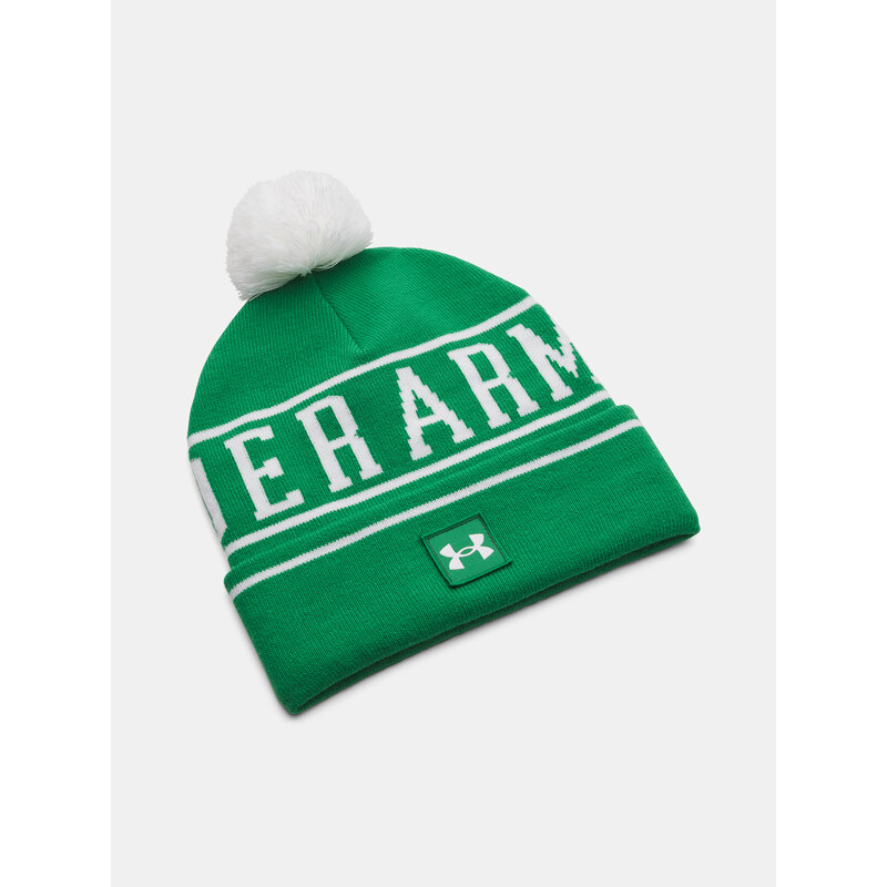 Pánská čepice Under Armour M Halftime Pom Beanie-GRN - Pánské
