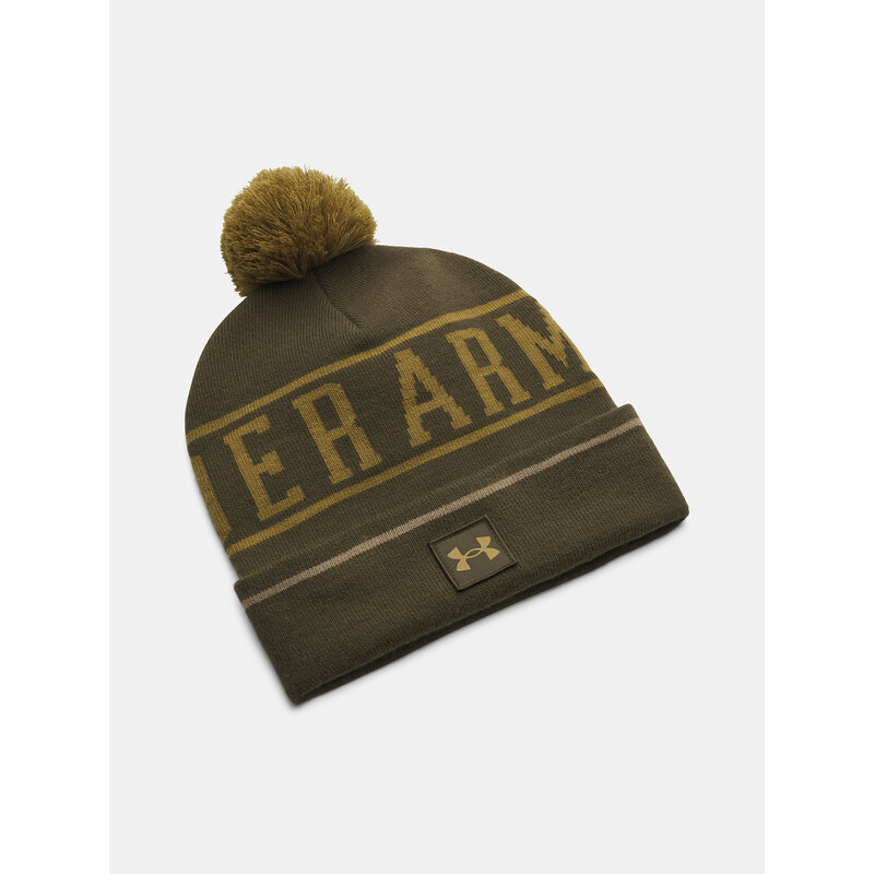 Pánská čepice Under Armour M Halftime Pom Beanie-GRN - Pánské