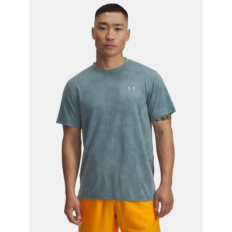 Pánské tričko Under Armour UA Launch Camo SS-GRN - Pánské