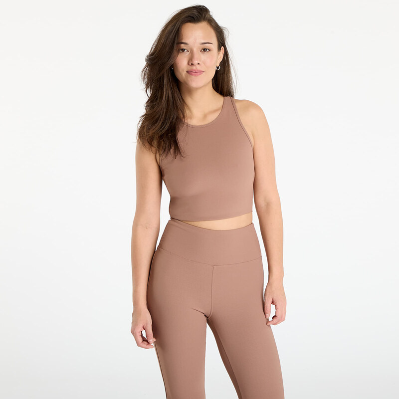 Tílko Urban Classics Ladies Sports Top Rib Light Brown XS
