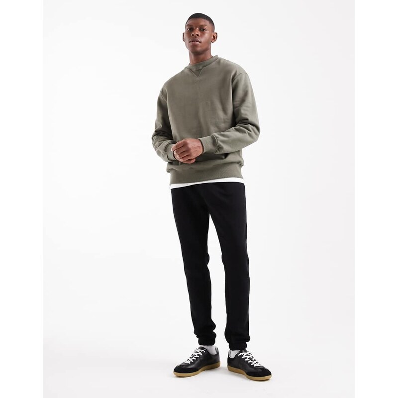 ASOS DESIGN essentials slim jogger in black