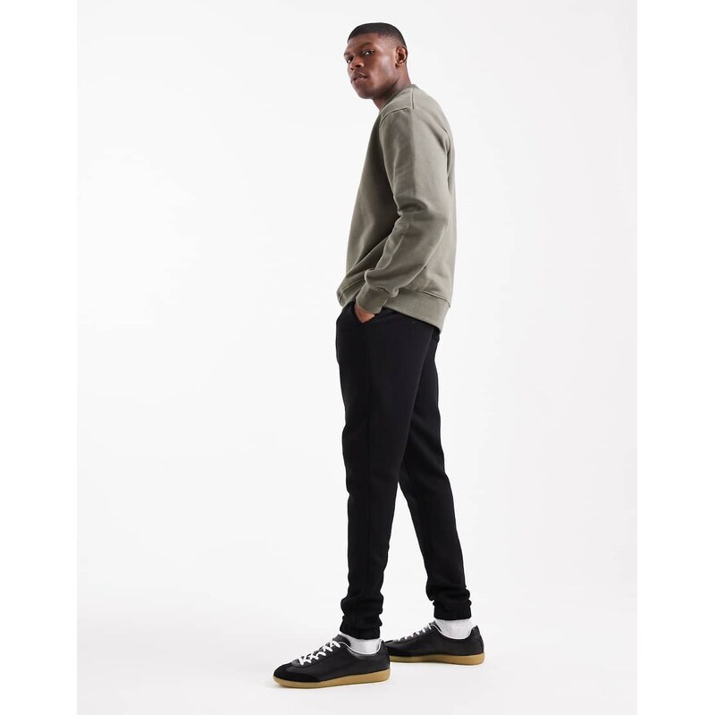 ASOS DESIGN essentials slim jogger in black