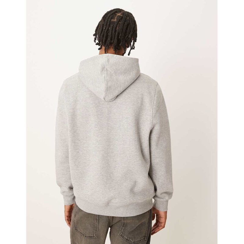 ASOS DESIGN essentials hoodie in grey marl