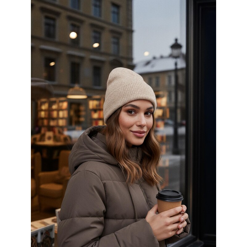 Sinsay - Čepice beanie - béžová