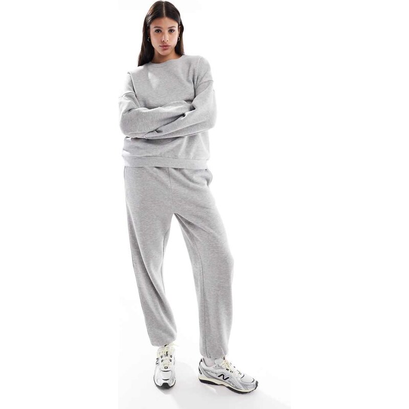 Vero Moda Tall oversized sweatshirt co-ord in light grey