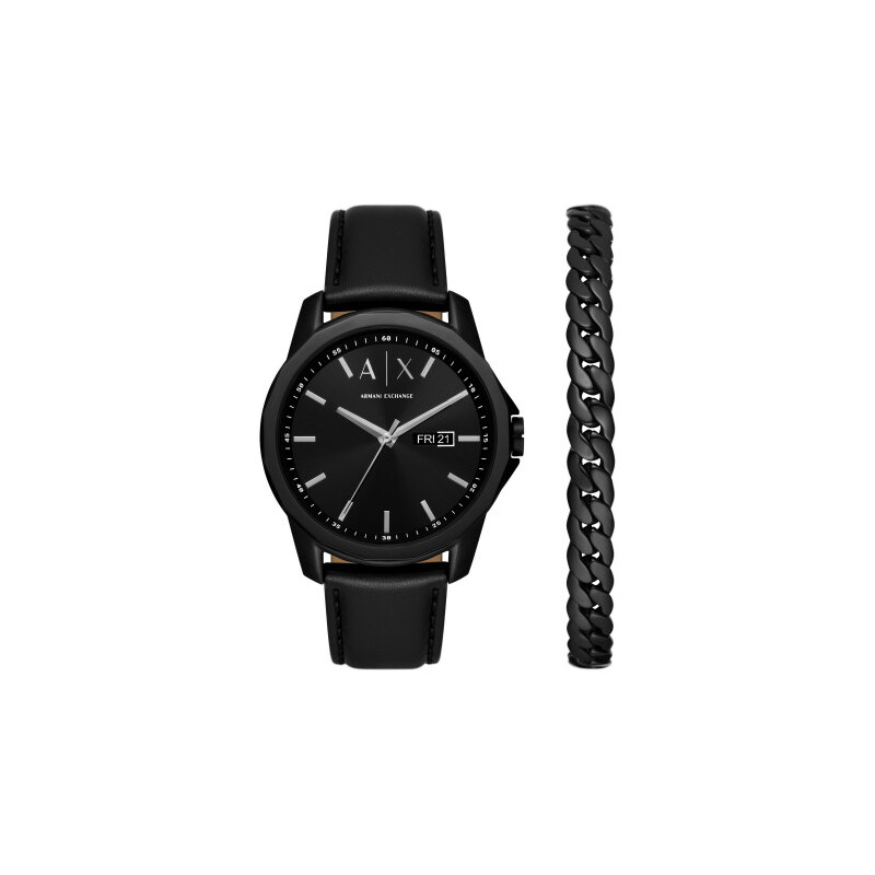 Armani Exchange BANKS dárková sada hodinek a náramku AX7147SET 109474713