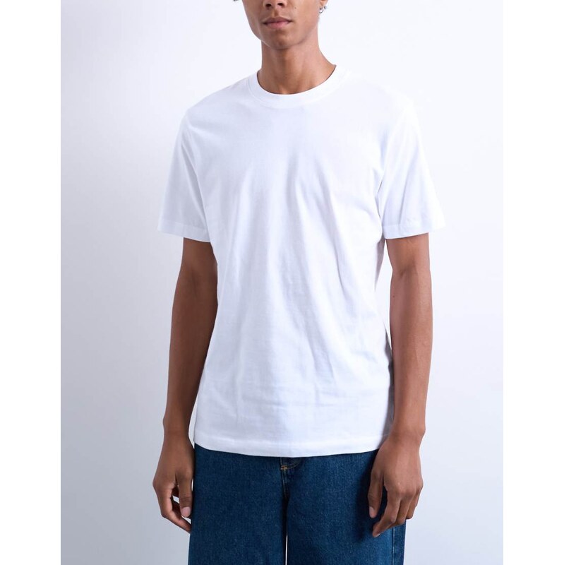 Topman classic fit t-shirt in white