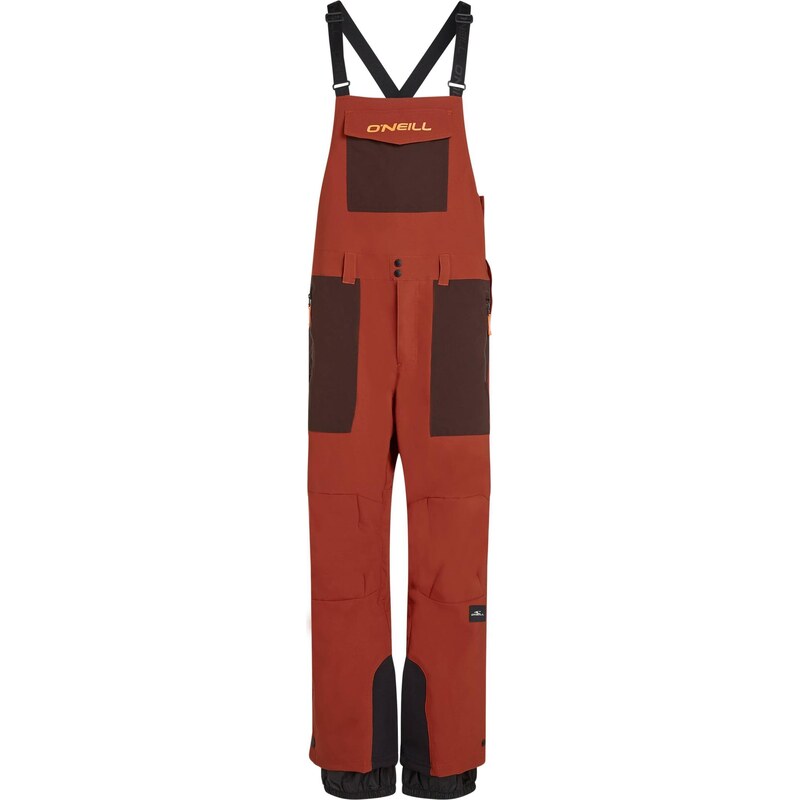 ONEILL Outdoorové kalhoty tmavě oranžová / černá