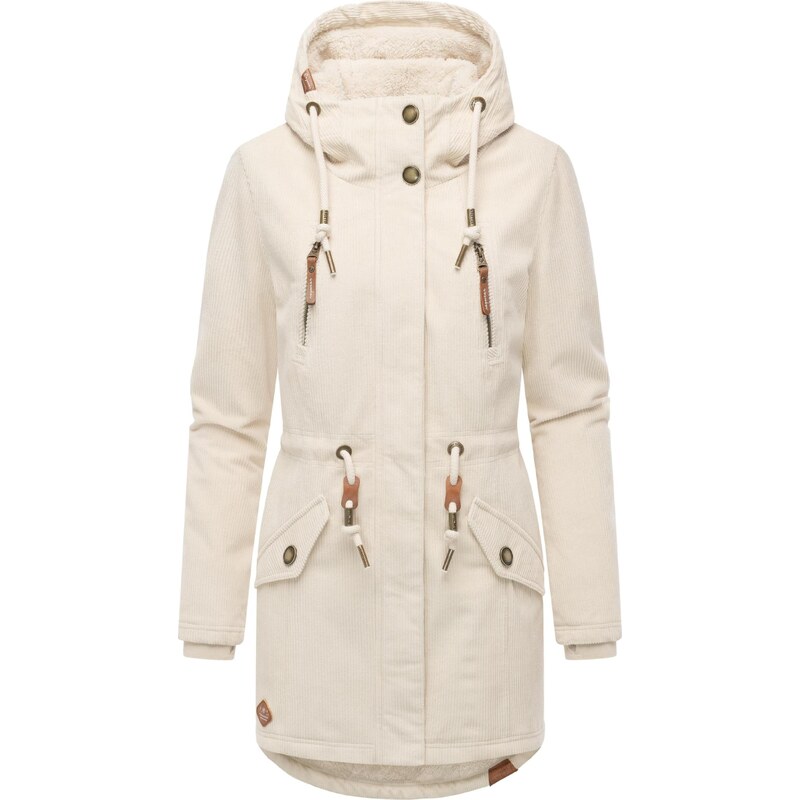 Ragwear Zimní parka Ellsie Cordy režná