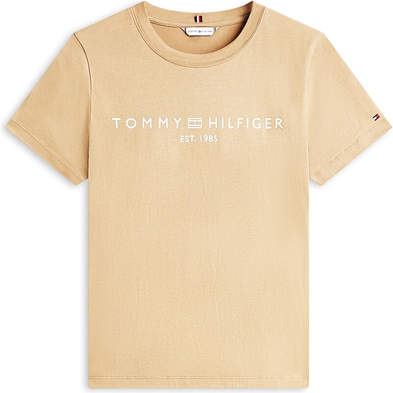 TOMMY HILFIGER Tričko slonová kost / bílá