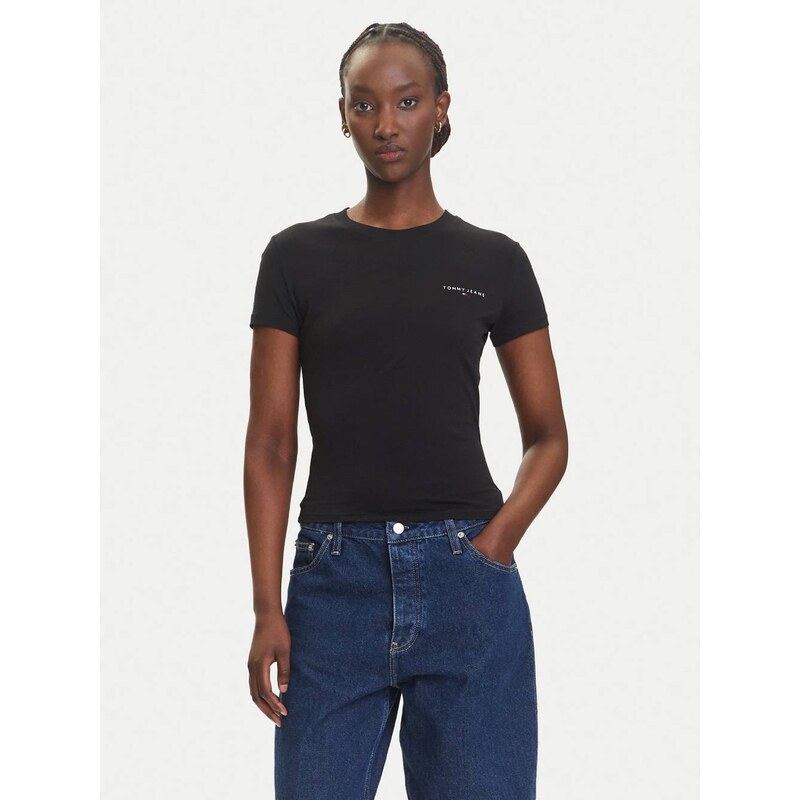 Tommy Jeans dámské černé tričko