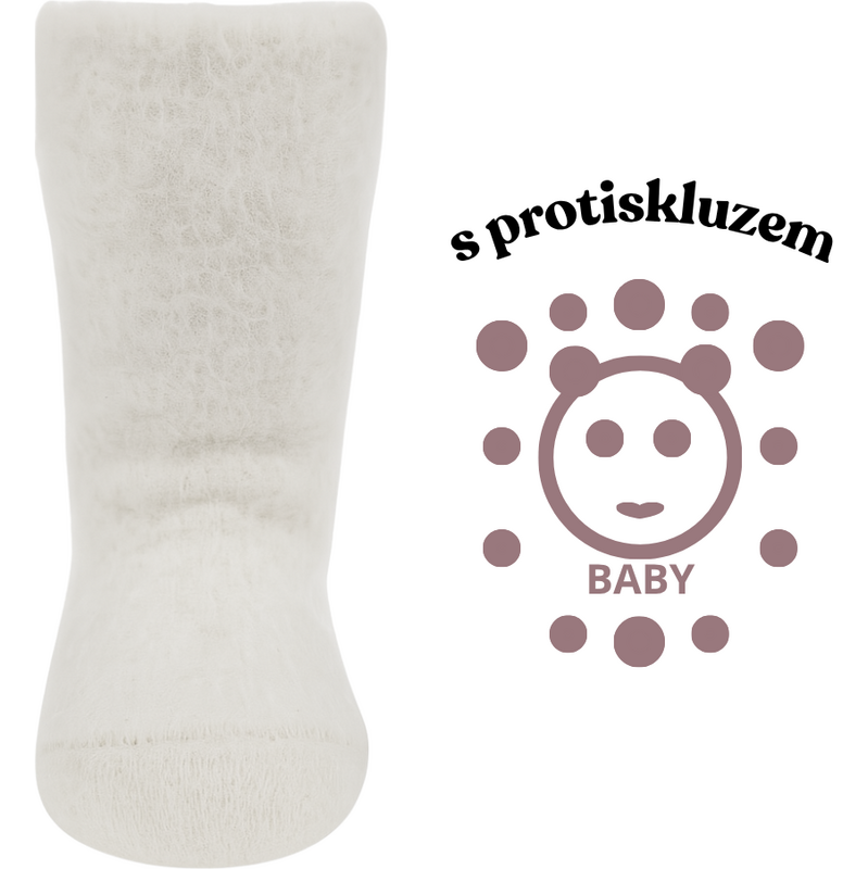 aura.via Protiskluzové ponožky bílé