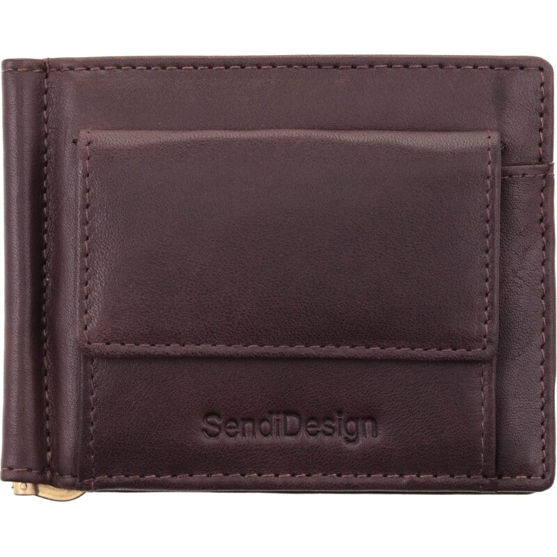 Sendi Design Pánská kožená dolarovka Sendi Rohan hnědá