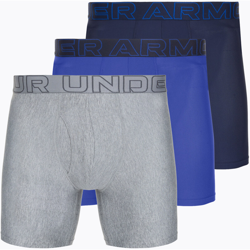 Pánské boxerky Under Armour Perf Tech Mesh 6in 3 páry midnight