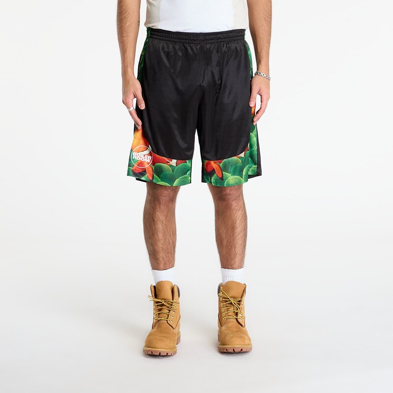 Šortky PLEASURES x Boiler Room Aqua Shorts Black S