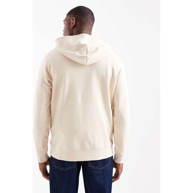Levi's hoodie with small batwing logo in beige-Neutral