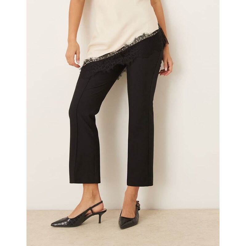 ASOS DESIGN tailored kick flare trousers in black 109503130