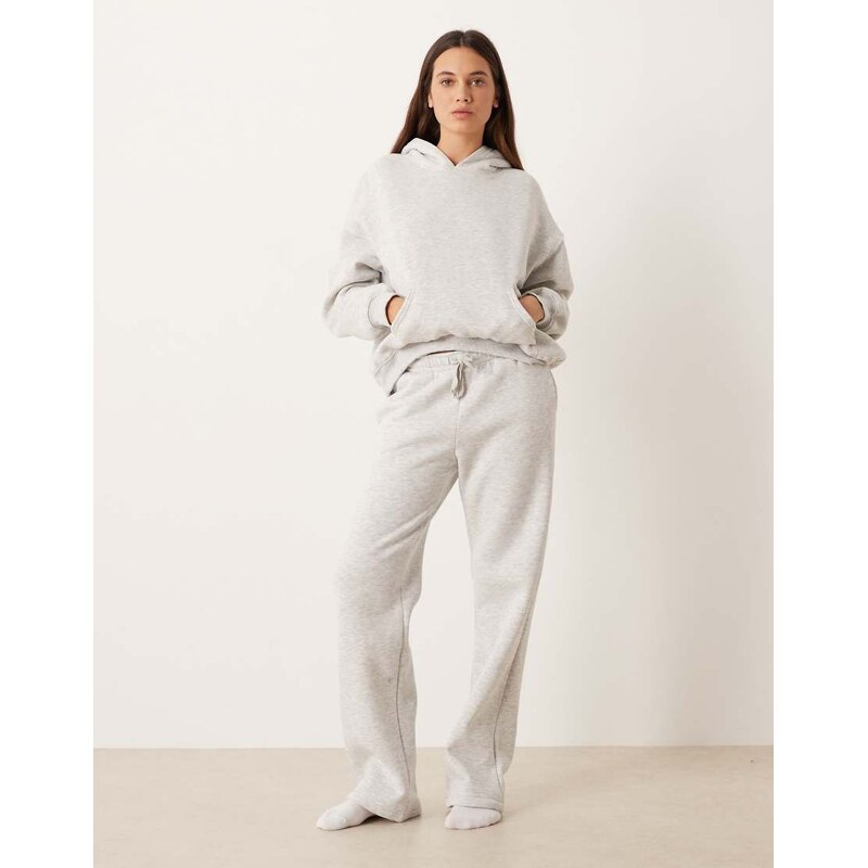 Gina Tricot co-ord loose fit straight leg joggers in light grey 102953977