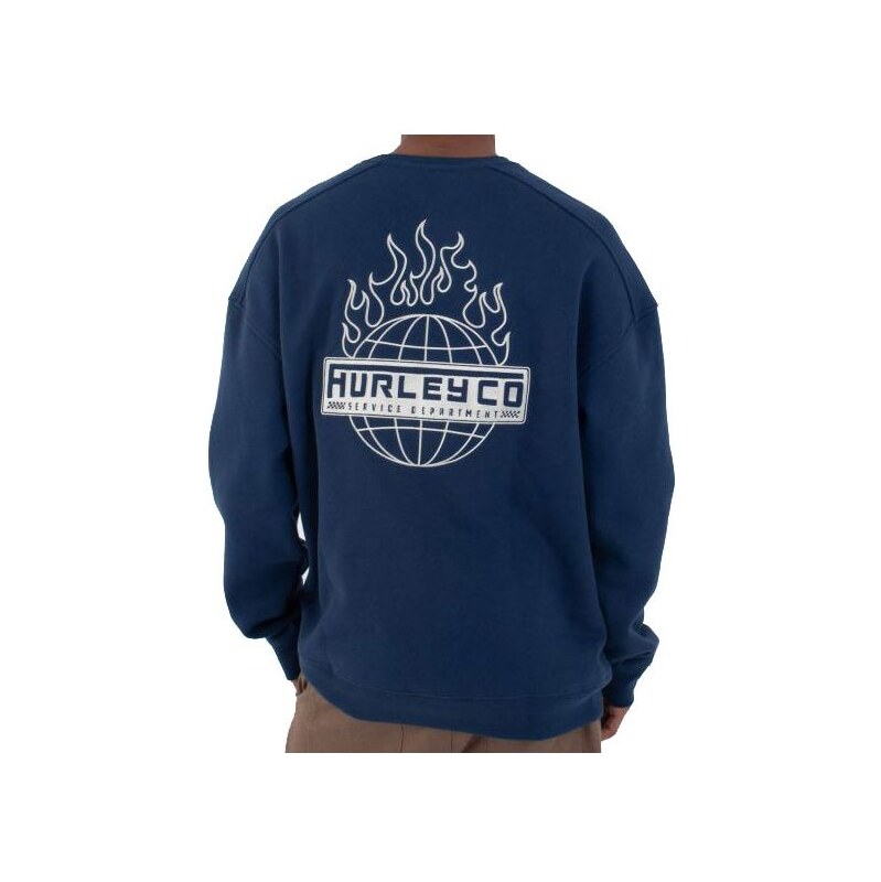 Hurley MMIKINA HUREY IRONCAD HEAVYWEIGHT PO - modrá -