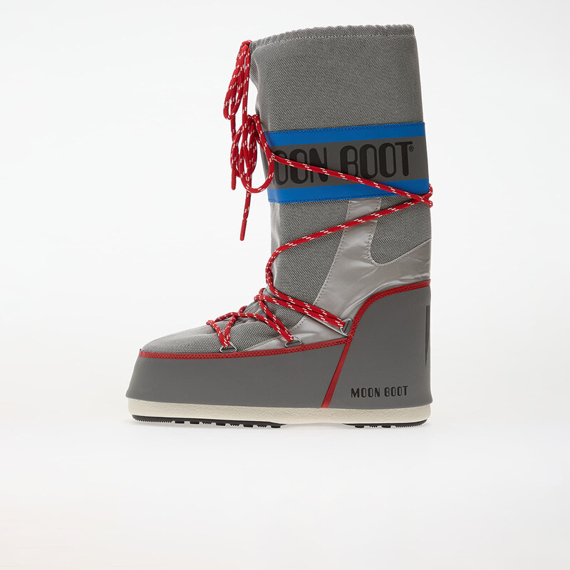 Moon Boot Icon Space Racing Silver/ Blue/ Red