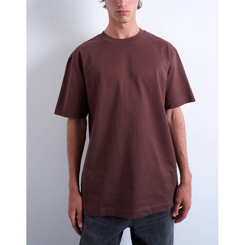 Topman Toman relaxed fit t-shirt in brown