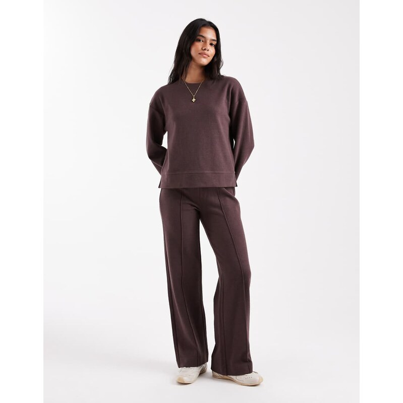 Threadbare co-ord cotton jersey mix soft touch pull on trousers in 109505792