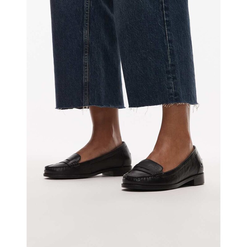 Bronx New-Rana penny loafers in leather black 109505822