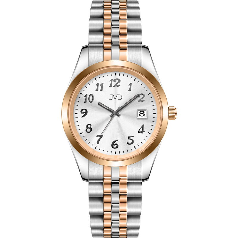JVD Dámské rose gold módní designové náramkové hodinky JVD JZ216