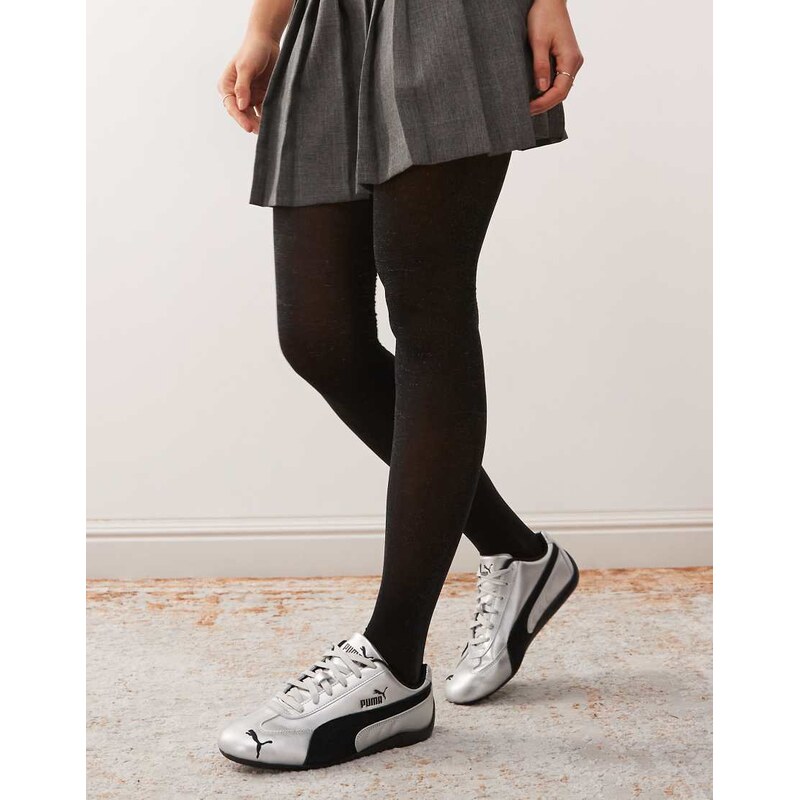 Pretty Polly shimmer opaque tights in black 109518138