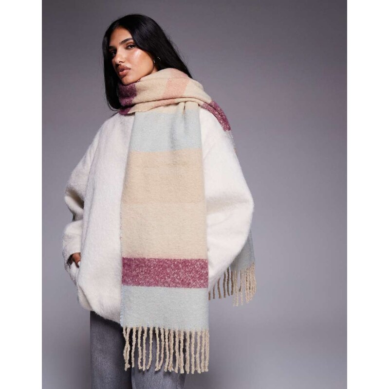 ASOS Weekend Collective Weekend Collective oversized stripe scarf with 109518200