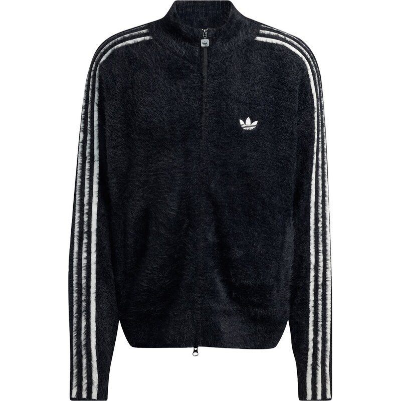 ADIDAS ORIGINALS Přechodná bunda FAUX MOHAIR CLASSIC černá / bílá 109513380
