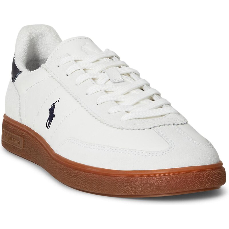 Polo Ralph Lauren Tenisky BEDFORD světle šedá / černá / bílá
