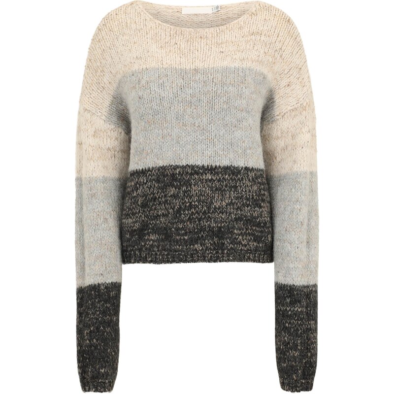 Vero Moda Tall Svetr VMJENNA béžový melír / šedý melír / černý