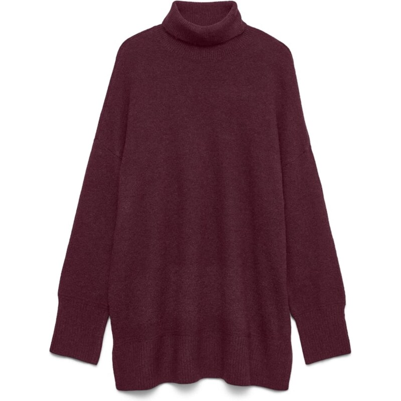 VERO MODA Svetr VMAQUARIUS vínově červená 109517764