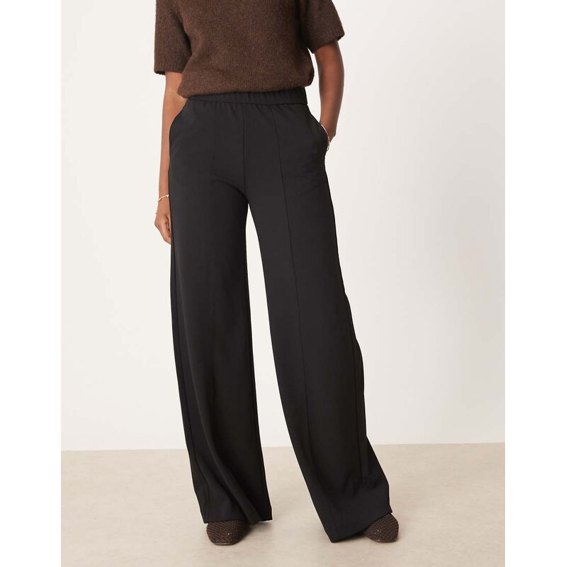 JJXX wide leg trousers in black