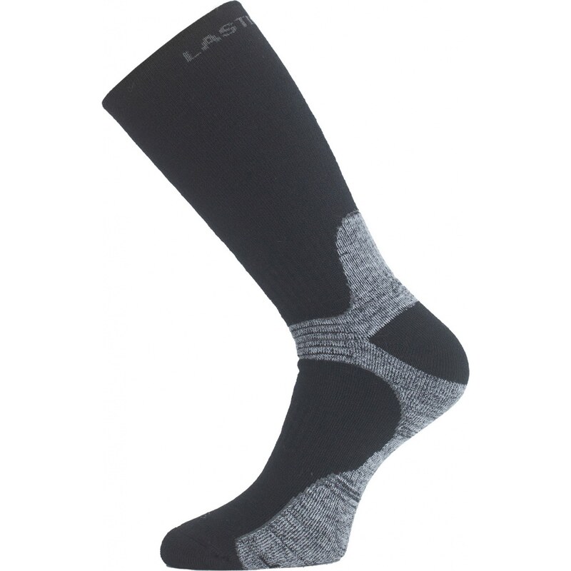 Ponožky Lasting merino WSB treking Velikost: L černá/šedá 109520901