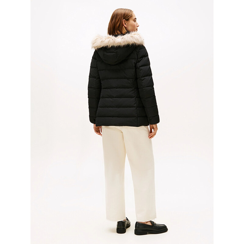 Tommy Hilfiger dámská černá péřová bunda