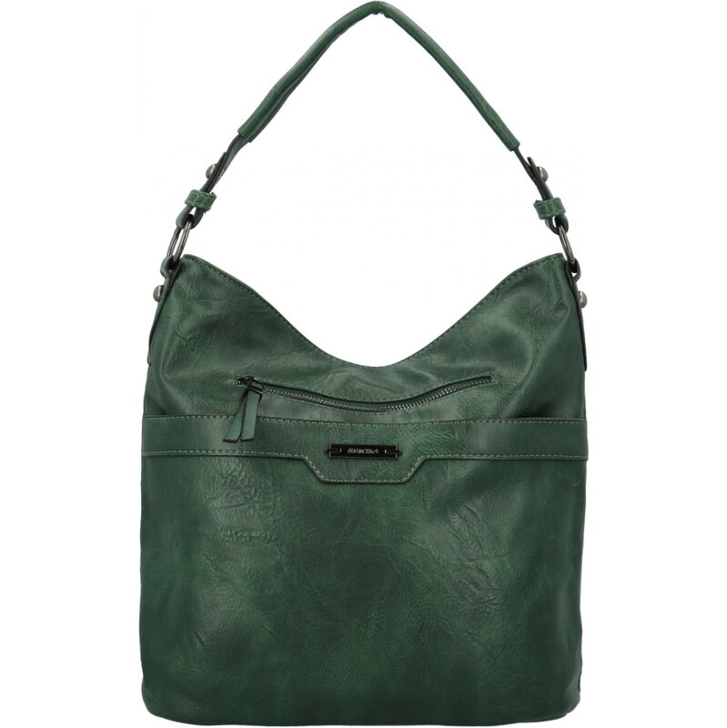 Dámská kabelka na rameno tmavě zelená - Romina & Co Bags Elisa
