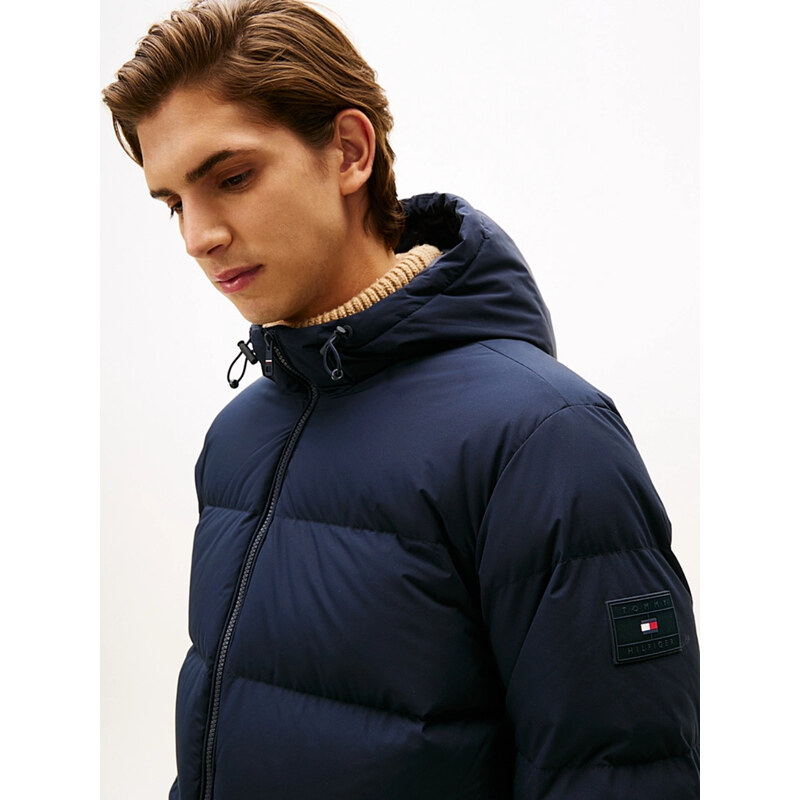 Tommy Hilfiger pánská tmavě modrá péřová bunda