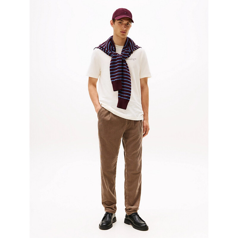 Tommy Hilfiger pánské krémové tričko