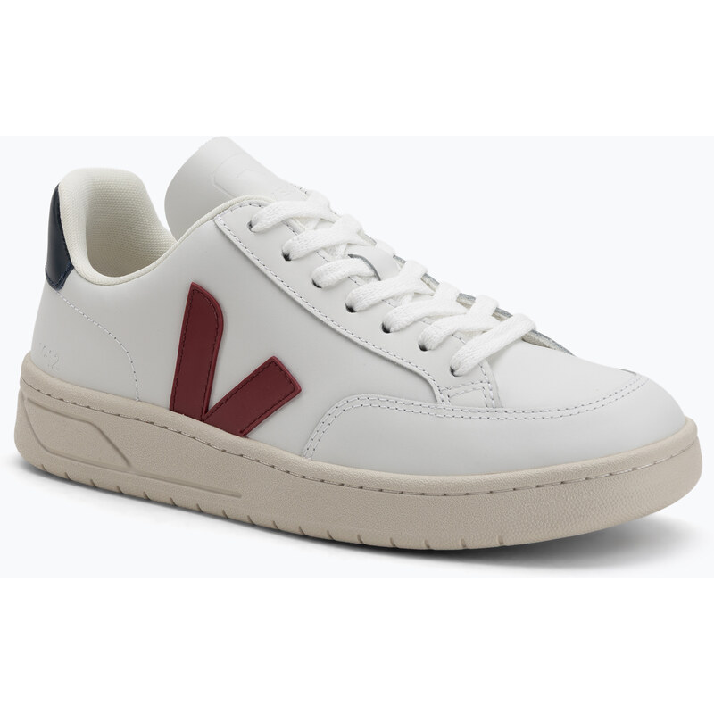 Dámské tenisky VEJA V-12 Leather white/marsala/nautical