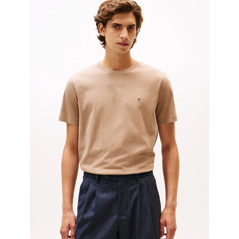 Tommy Hilfiger pánské hnědé tričko