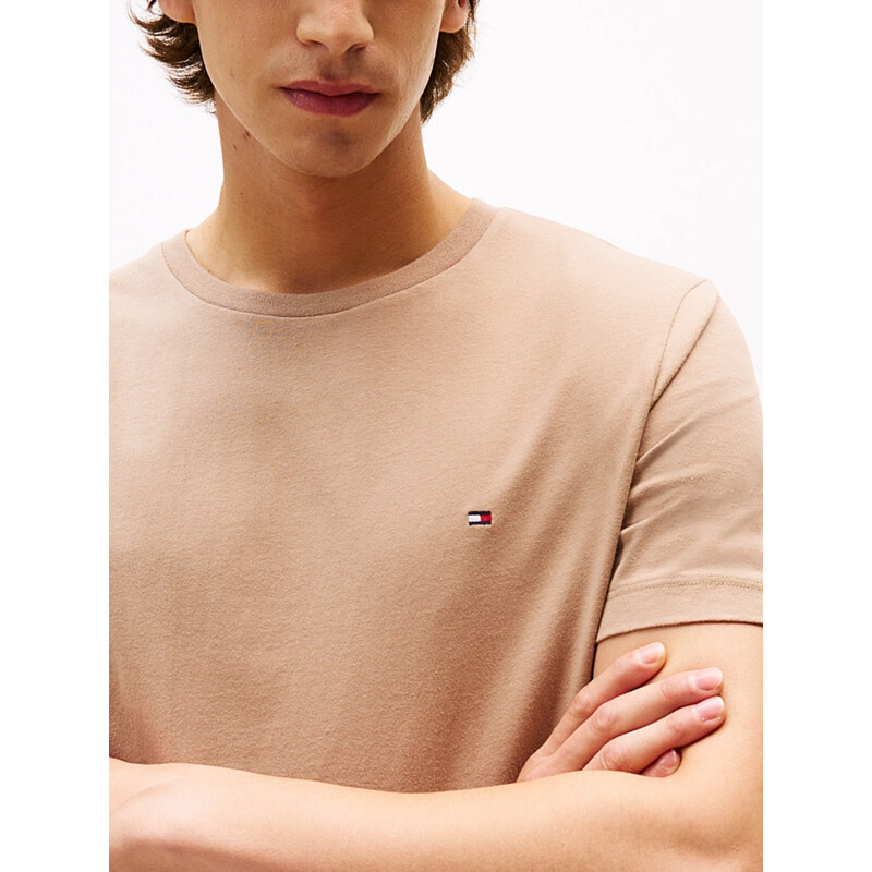 Tommy Hilfiger pánské hnědé tričko