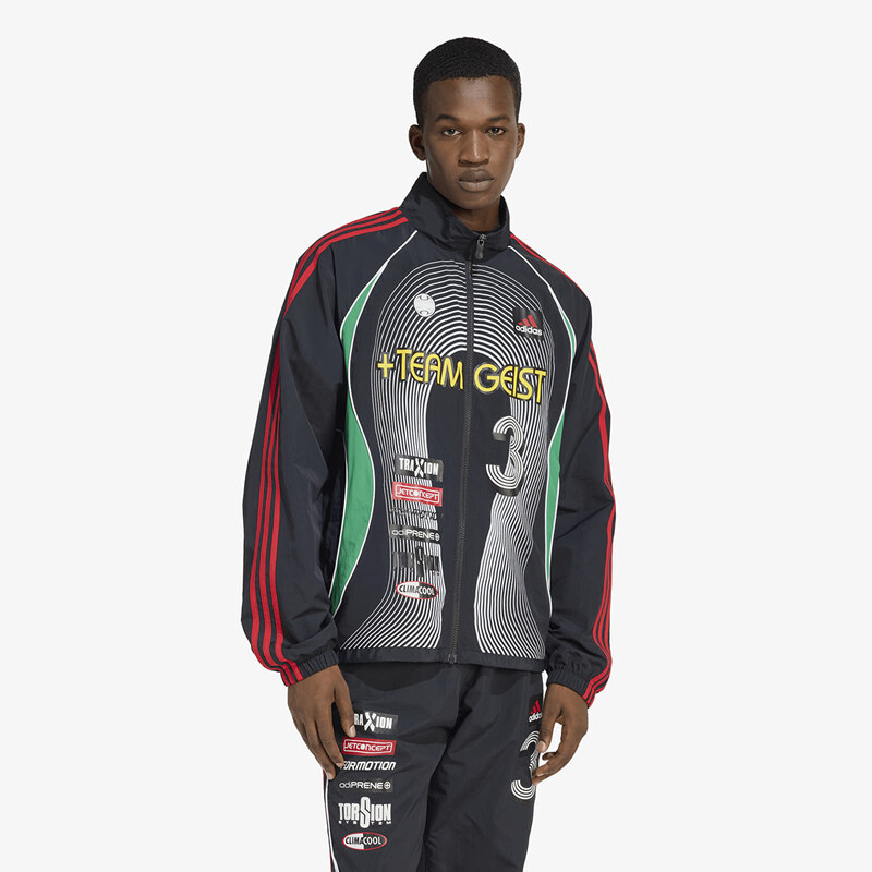 adidas Originals Bunda adidas Teamgeist Moto Tracktop Black/