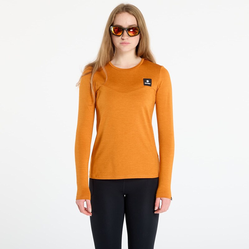 Tričko SAYSKY W Reflective Logo Pace Long Sleeve Orange M 109526408