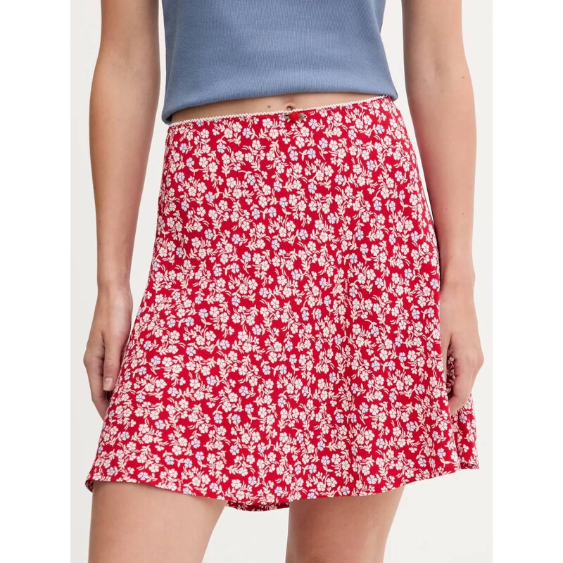 Tommy Jeans dámská červená sukně 109526139
