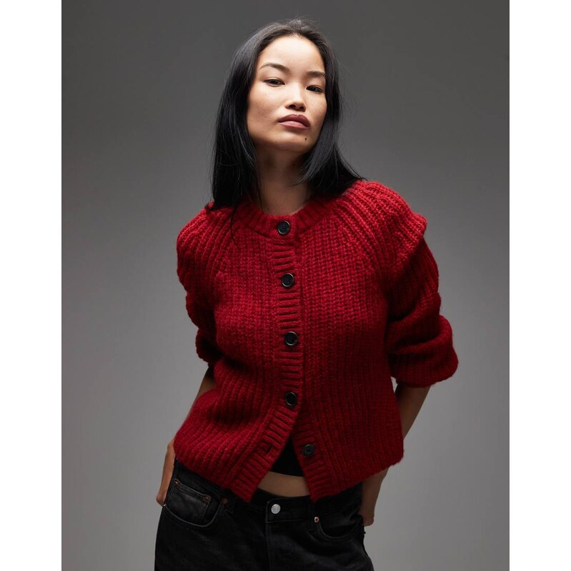 & Other Stories alpaca and wool chunky knit cardigan with