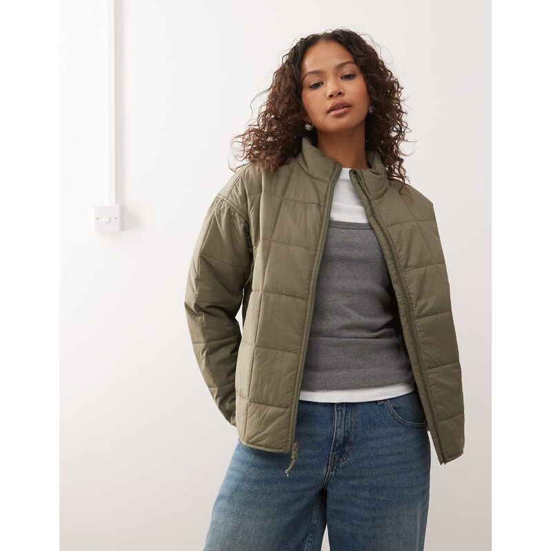 Columbia Sienna Hill quilted jacket in khaki green