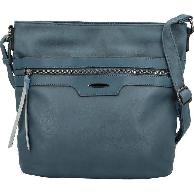 Amalia Trendy dámská koženková crossbody kabelka Hazel, džínově modrá 110582971